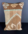 Turkish Hemp Pillow Cushion Natural Light Cream Brown Pillow Cushion Cover 16" x 24" #30031