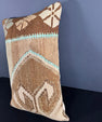 Turkish Hemp Pillow Cushion Natural Light Cream Brown Pillow Cushion Cover 16" x 24" #30031