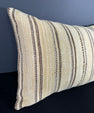 Turkish Hemp Pillow Cushion Natural Beige Brown Pillow Cushion Cover 16" x 24" #30048
