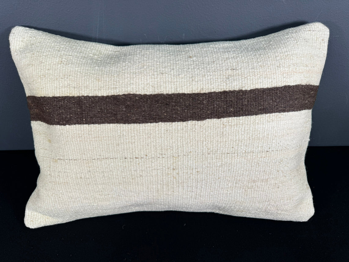 Turkish Hemp Pillow Cushion Natural Beige Brown Pillow Cushion Cover 16" x 24" #30052