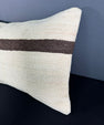 Turkish Hemp Pillow Cushion Natural Beige Brown Pillow Cushion Cover 16" x 24" #30052