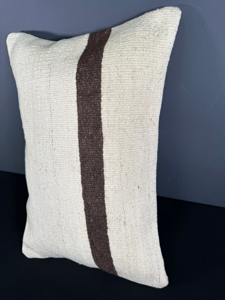 Turkish Hemp Pillow Cushion Natural Beige Brown Pillow Cushion Cover 16" x 24" #30052