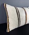 Turkish Hemp Pillow Cushion Natural Beige Brown Pillow Cushion Cover 16" x 24" #30099