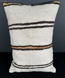 Turkish Hemp Pillow Cushion Natural Beige Brown Pillow Cushion Cover 16" x 24" #30099