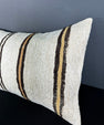 Turkish Hemp Pillow Cushion Natural Beige Brown Pillow Cushion Cover 16" x 24" #30010
