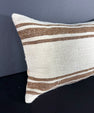 Turkish Hemp Pillow Cushion Natural Beige Brown Pillow Cushion Cover 16" x 24" #30053
