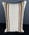 Turkish Hemp Pillow Cushion Natural Beige Brown Pillow Cushion Cover 16" x 24" #30053