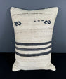 Turkish Hemp Pillow Cushion Natural Beige Black Pillow Cushion Cover 16" x 24" #30012