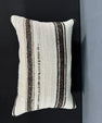 Turkish Hemp Pillow Cushion Natural Beige Dark Brown Pillow Cushion Cover 16" x 24" #30013
