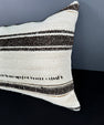 Turkish Hemp Pillow Cushion Natural Beige Dark Brown Pillow Cushion Cover 16" x 24" #30013