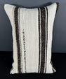 Turkish Hemp Pillow Cushion Natural Beige Dark Brown Pillow Cushion Cover 16" x 24" #30013