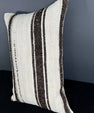Turkish Hemp Pillow Cushion Natural Beige Dark Brown Pillow Cushion Cover 16" x 24" #30013