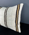 Turkish Hemp Pillow Cushion Natural Beige Brown Pillow Cushion Cover 16" x 24" #30011
