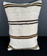 Turkish Hemp Pillow Cushion Natural Beige Brown Pillow Cushion Cover 16" x 24" #30011