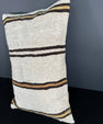 Turkish Hemp Pillow Cushion Natural Beige Brown Pillow Cushion Cover 16" x 24" #30011
