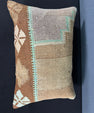 Turkish Hemp Pillow Cushion Natural Light Cream Brown Pillow Cushion Cover 16" x 24" #30054