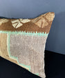 Turkish Hemp Pillow Cushion Natural Light Cream Brown Pillow Cushion Cover 16" x 24" #30054