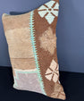 Turkish Hemp Pillow Cushion Natural Light Cream Brown Pillow Cushion Cover 16" x 24" #30054