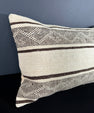 Turkish Hemp Pillow Cushion Natural Beige Brown Pillow Cushion Cover 16" x 24" #30055