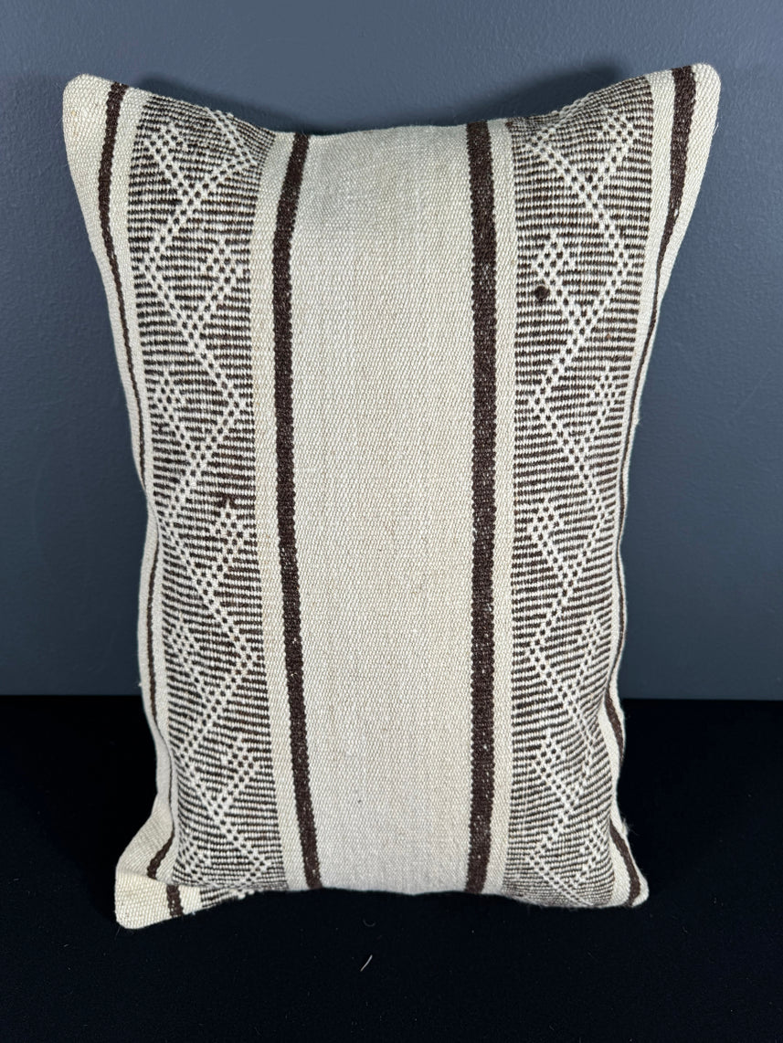Turkish Hemp Pillow Cushion Natural Beige Brown Pillow Cushion Cover 16" x 24" #30055
