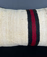 Turkish Hemp Pillow Cushion Natural Beige Red Pillow Cushion Cover 16" x 24" #30014