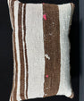 Turkish Hemp Pillow Cushion Natural Beige Brown Pillow Cushion Cover 16" x 24" #30024