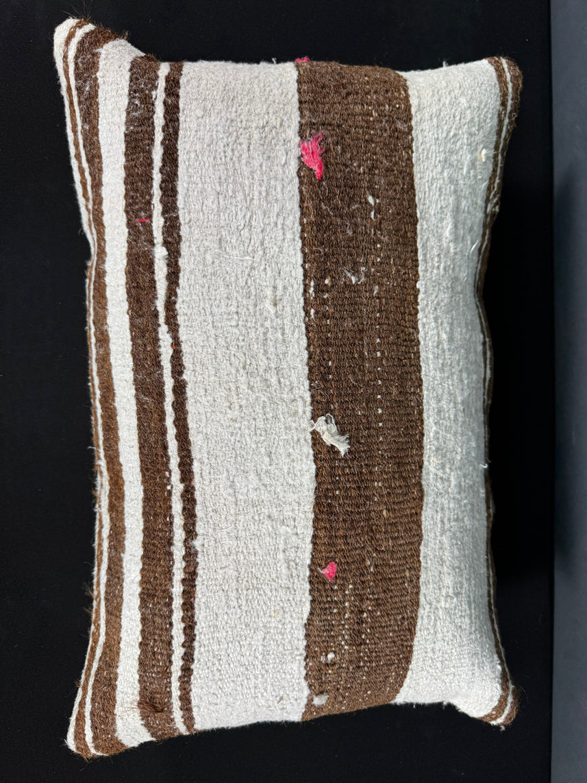 Turkish Hemp Pillow Cushion Natural Beige Brown Pillow Cushion Cover 16" x 24" #30024