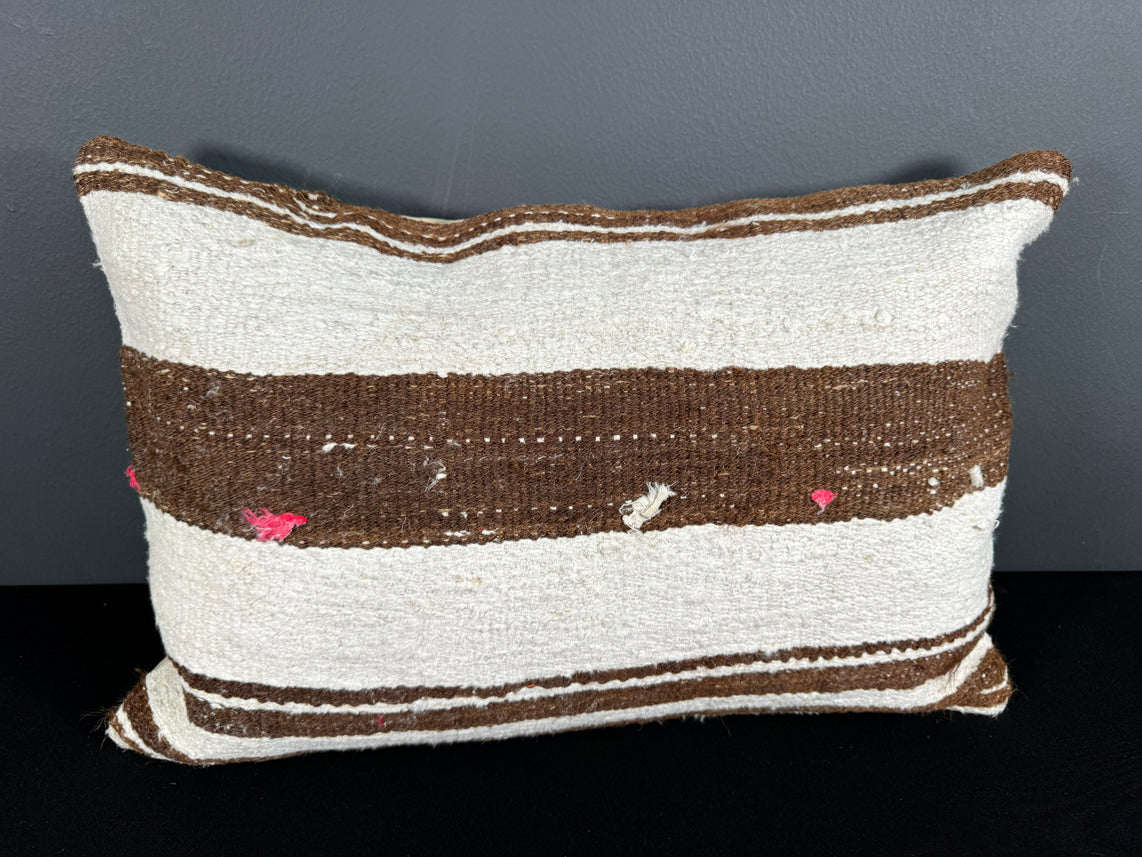 Turkish Hemp Pillow Cushion Natural Beige Brown Pillow Cushion Cover 16" x 24" #30024