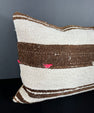 Turkish Hemp Pillow Cushion Natural Beige Brown Pillow Cushion Cover 16" x 24" #30024