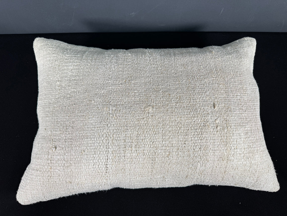 Turkish Hemp Pillow Cushion Natural Beige Pillow Cushion Cover 16" x 24" #30025