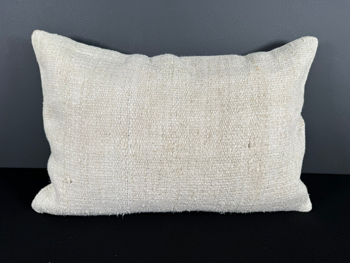 Turkish Hemp Pillow Cushion Natural Beige Pillow Cushion Cover 16" x 24" #30025