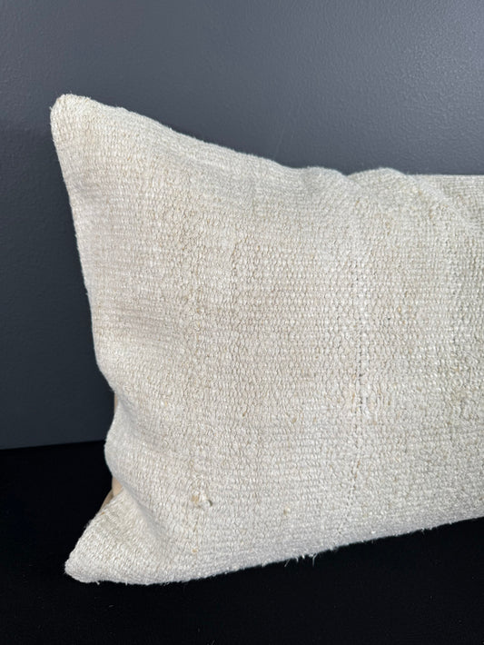 Turkish Hemp Pillow Cushion Natural Beige Pillow Cushion Cover 16" x 24" #30025