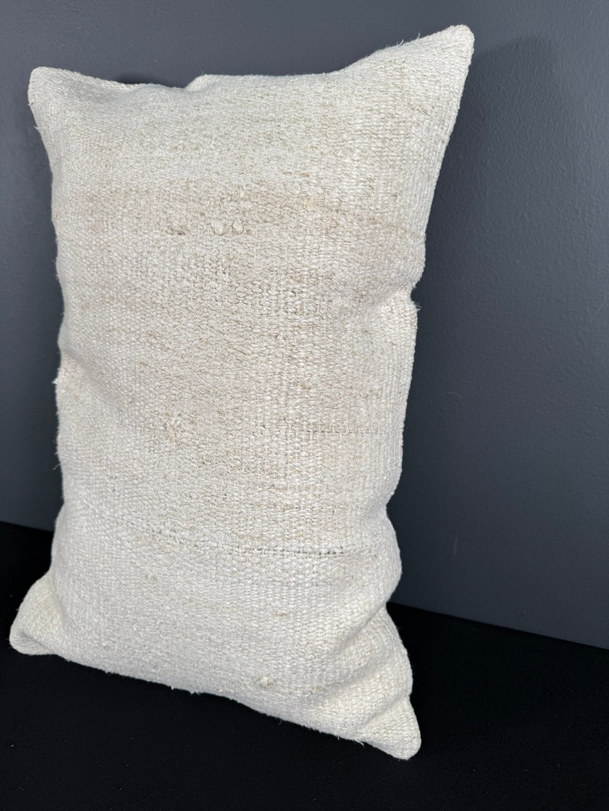 Turkish Hemp Pillow Cushion Natural Beige Pillow Cushion Cover 16" x 24" #30025