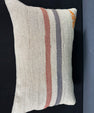 Turkish Hemp Pillow Cushion Natural Beige Orange Pillow Cushion Cover 16" x 24" #30056