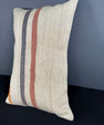 Turkish Hemp Pillow Cushion Natural Beige Orange Pillow Cushion Cover 16" x 24" #30056