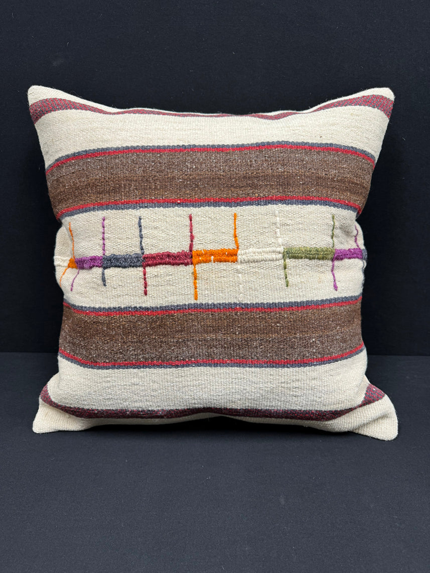 Turkish Hemp Pillow Cushion Natural Beige Brown Pillow Cushion Cover 24x24 #30404