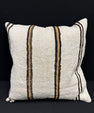 Turkish Hemp Pillow Cushion Natural Beige Brown Pillow Cushion Cover 24x24 #30429