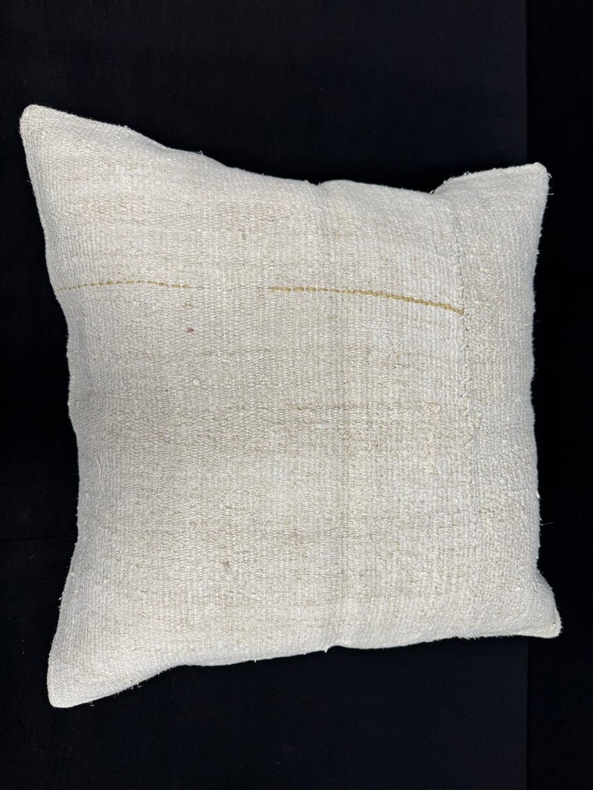 Turkish Hemp Pillow Cushion Natural Beige Pillow Cushion Cover 24x24 #30406