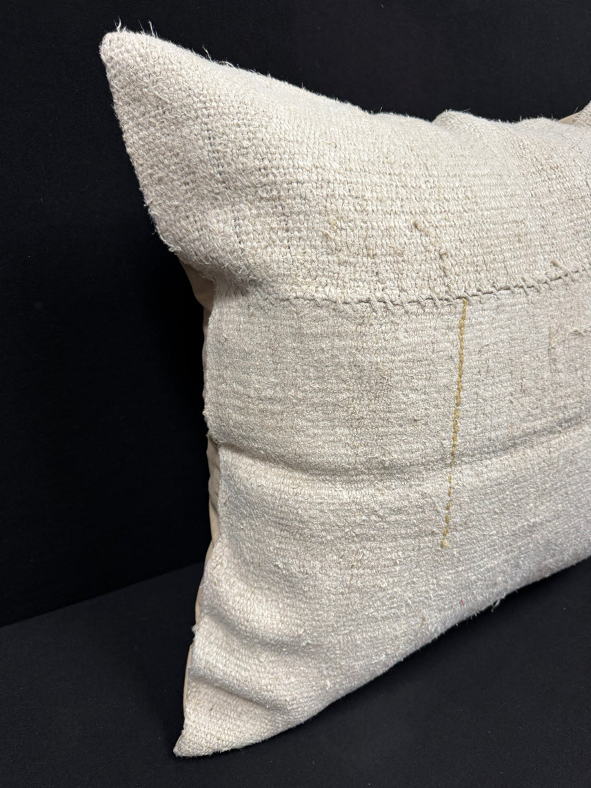 Turkish Hemp Pillow Cushion Natural Beige Pillow Cushion Cover 24x24 #30406