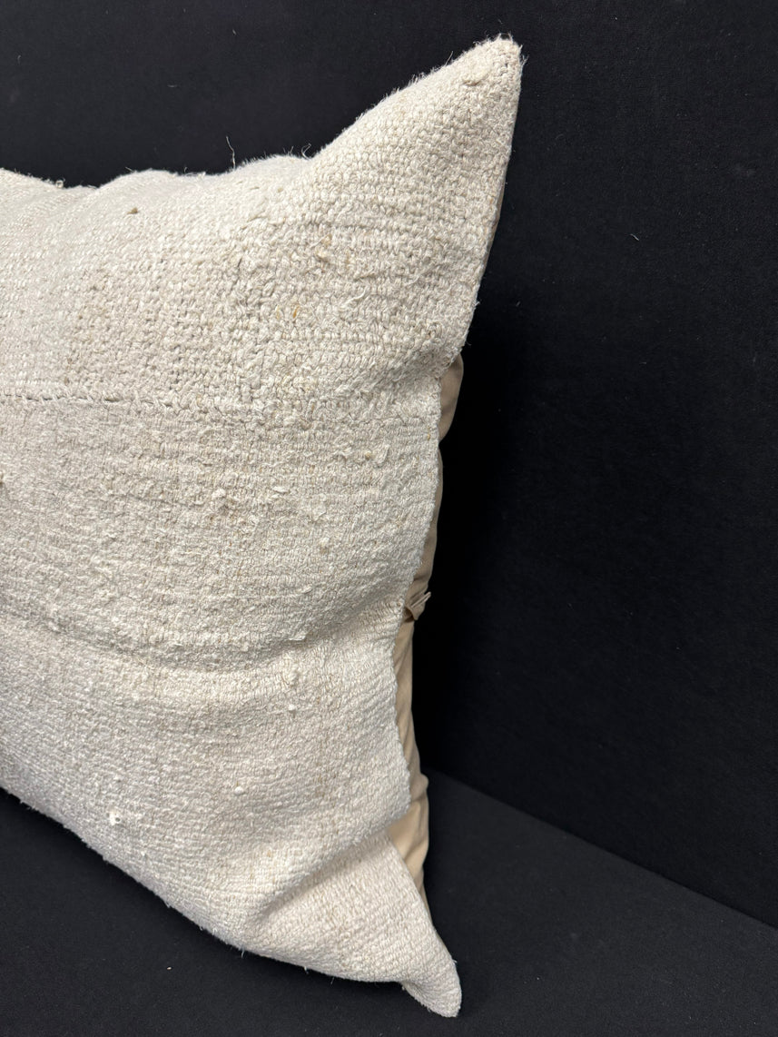 Turkish Hemp Pillow Cushion Natural Beige Pillow Cushion Cover 24x24 #30406