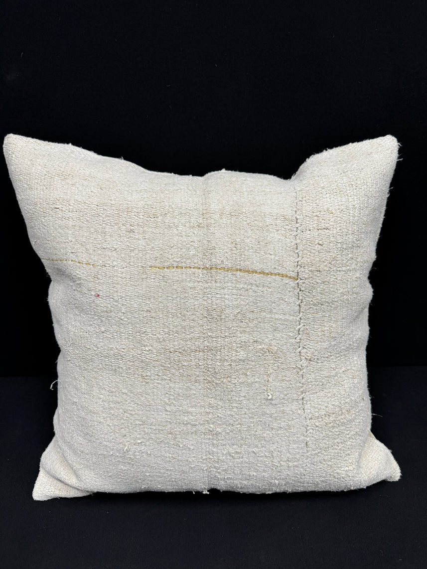 Turkish Hemp Pillow Cushion Natural Beige Pillow Cushion Cover 24x24 #30406