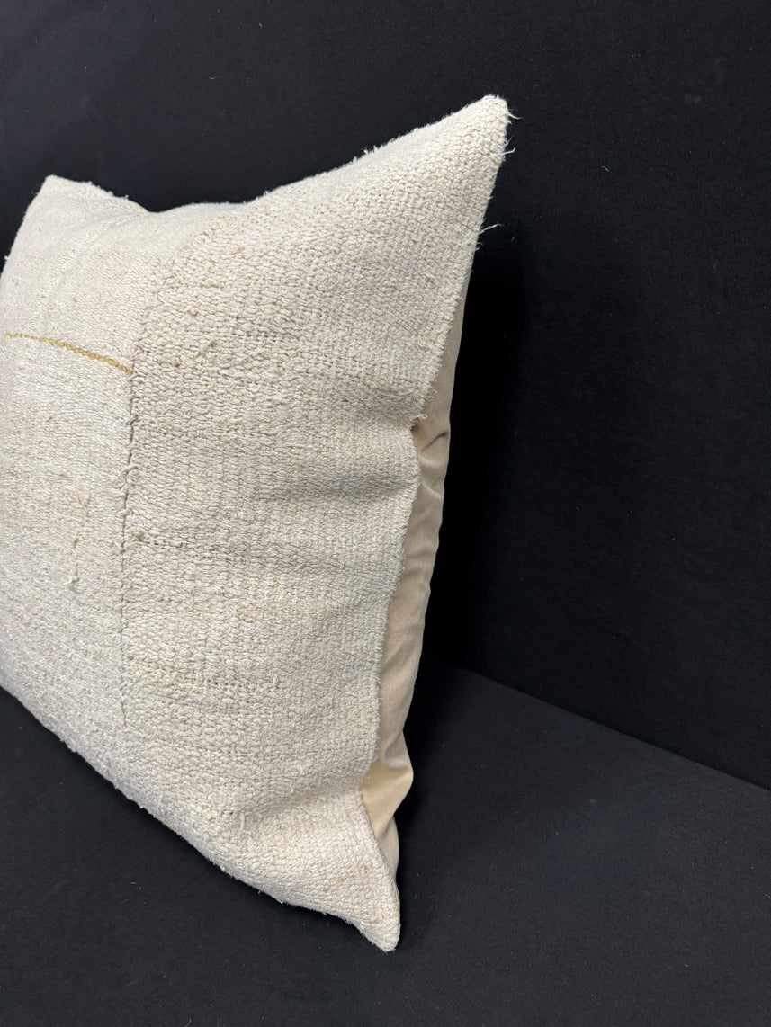 Turkish Hemp Pillow Cushion Natural Beige Pillow Cushion Cover 24x24 #30406