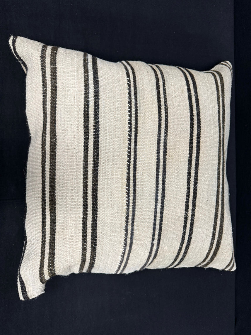 Turkish Hemp Pillow Cushion Natural Beige Brown Pillow Cushion Cover 24x24 #30418