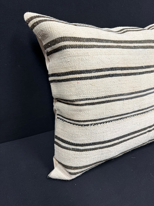 Turkish Hemp Pillow Cushion Natural Beige Brown Pillow Cushion Cover 24x24 #30418