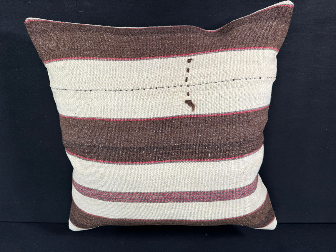 Turkish Hemp Pillow Cushion Natural Beige Brown Pillow Cushion Cover 24x24 #30403