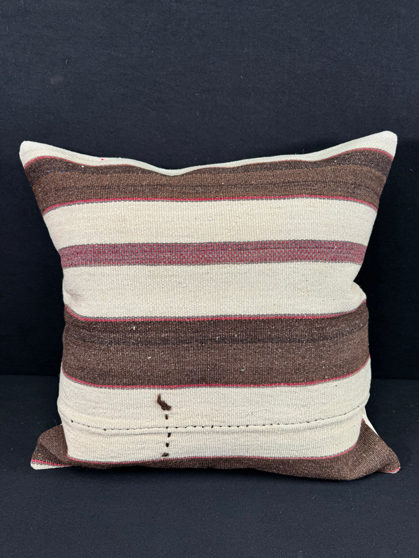 Turkish Hemp Pillow Cushion Natural Beige Brown Pillow Cushion Cover 24x24 #30403