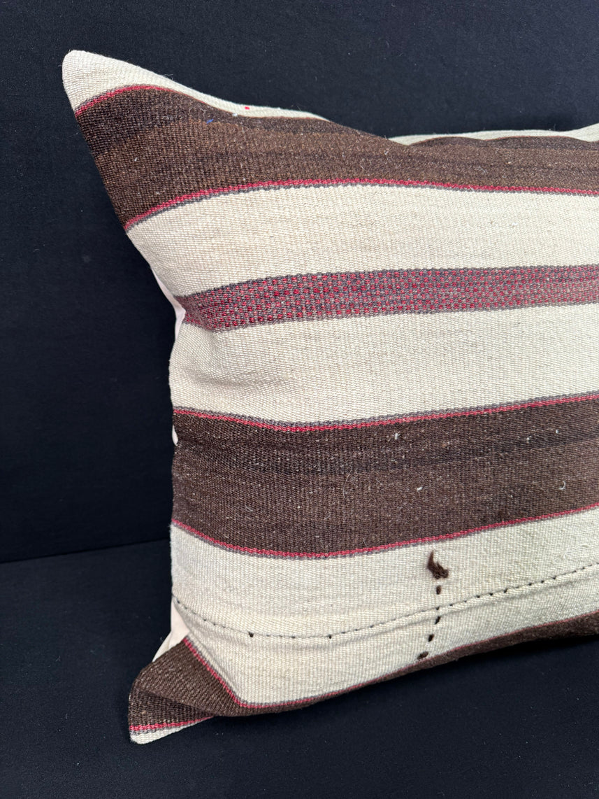 Turkish Hemp Pillow Cushion Natural Beige Brown Pillow Cushion Cover 24x24 #30403