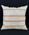 Turkish Hemp Pillow Cushion Natural Beige Rust Pillow Cushion Cover 24x24 #30409