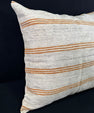 Turkish Hemp Pillow Cushion Natural Beige Rust Pillow Cushion Cover 24x24 #30409