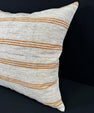Turkish Hemp Pillow Cushion Natural Beige Rust Pillow Cushion Cover 24x24 #30409